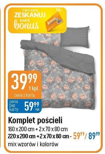 E.Leclerc Komplet pościeli 160 x 200 cm + 2 70 80 oferta