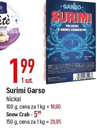 E.Leclerc Paluszki surimi garso oferta