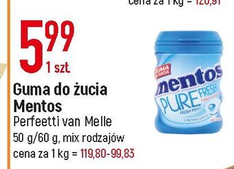 E.Leclerc Guma do żucia fresh mint mentos pure fresh oferta
