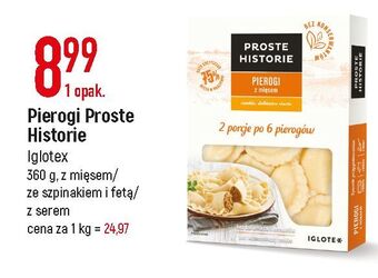 E.Leclerc Pierogi ze szpinakiem i fetą iglotex proste historie oferta