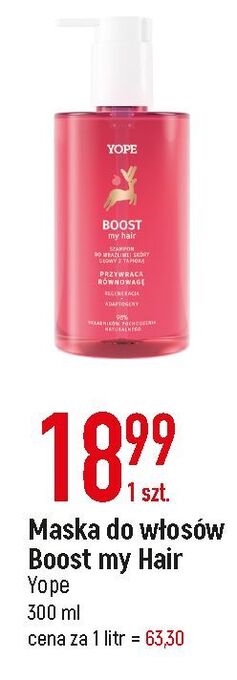 E.Leclerc Szampon do wrażliwej skóry głowy yope boost my hair oferta