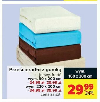 Carrefour Prześcieradło z gumką oferta