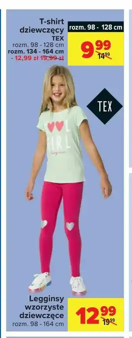 Carrefour Legginsy wzorzyste dziewczęce oferta