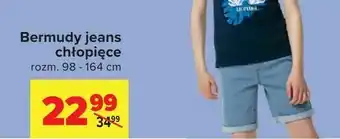 Carrefour Bermudy jeans chłopięce oferta