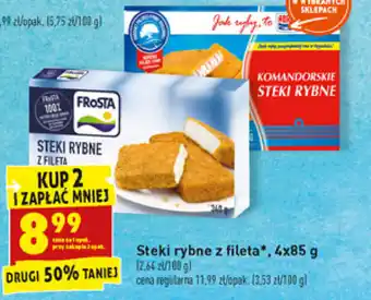 Biedronka Steki rybne z fileta 2x 340g oferta