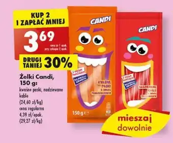 Biedronka Żelki kable truskawkowe 1 SZT 150 G oferta