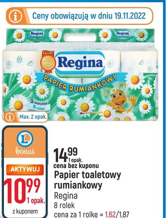 E.Leclerc Papier toaletowy rumiankowy regina oferta