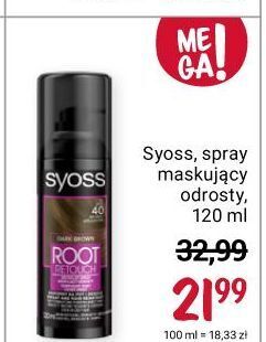 Rossmann Spray maskujący odrosty - ciemny brąz syoss root retoucher oferta