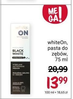 Rossmann Pasta do zębów black&white whiteon oferta