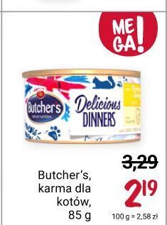 Rossmann Karma dla kota z kurczakiem i indykiem butcher's delicious dinners oferta