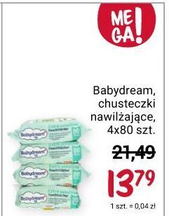 Rossmann Chusteczki nawilżane extra sensitive babydream oferta