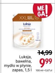 Rossmann Mydło w płynie cotton milk & provitamin b5 luksja creamy soft oferta