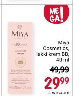 Lekki krem do twarzy spf 30 cera jasna miya mybbcream