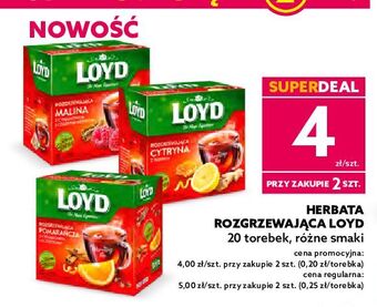 Dealz Herbata rozgrzewająca pomarańcza z cynamonem i goździkami loyd tea the magic experience oferta