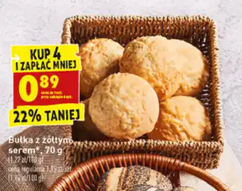 Biedronka Bułka z żółtym serem 4x 70g oferta