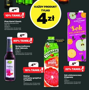 Intermarche Nektar czerwony grejpfrut oferta