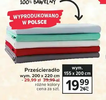 Prześcieradło 155 x 200 cm 1 SZT