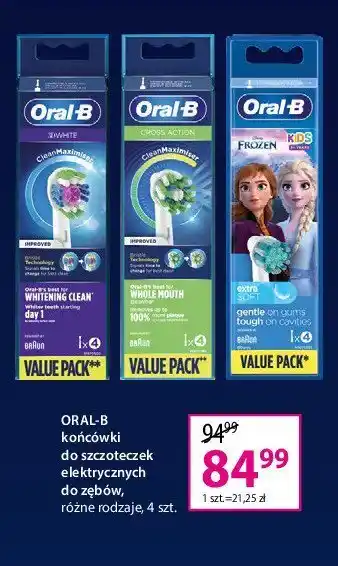 Carrefour Końcówki do szczoteczek eb20 1 OPAK 4 SZT oferta