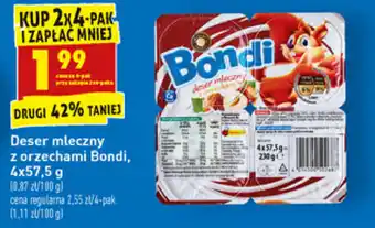 Biedronka Deser mleczny z orzechami Bondi 2x 230g oferta
