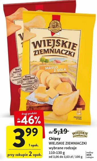 Intermarche Chipsy masło z solą lorenz wiejskie ziemniaczki oferta