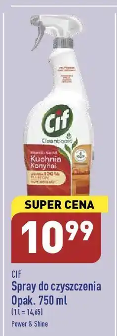 ALDI Spray do czyszczenia kuchni cif cleanboost oferta