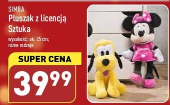 ALDI Maskotka pluto 25 cm simba oferta
