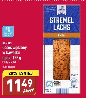 ALDI Łosoś wędzony w kawałku z pieprzem almare seafood oferta