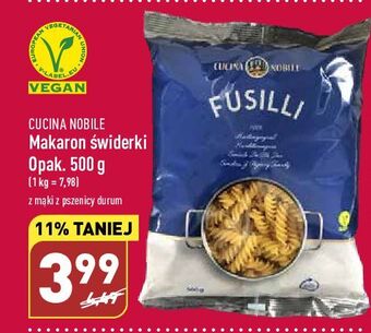 ALDI Makaron świderki cucina nobile oferta