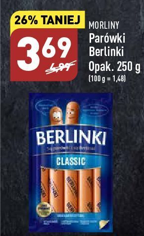 ALDI Parówki classic morliny berlinki oferta