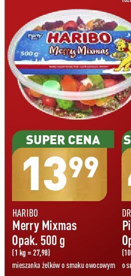 ALDI Żelki mix haribo merry christmas oferta
