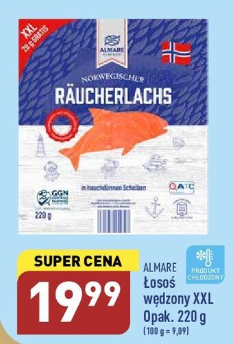 ALDI Łosoś wędzony xxl almare seafood oferta