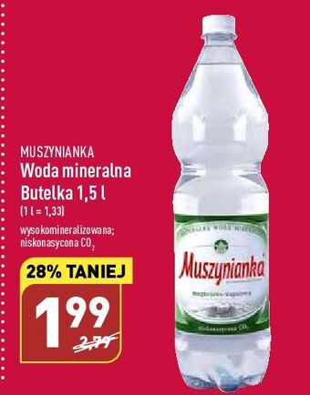 ALDI Woda gazowana muszynianka oferta
