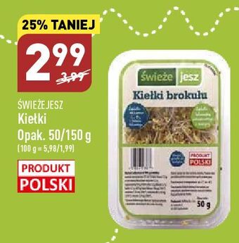 Kiełki brokuła świeże jesz