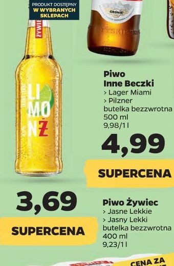 Netto Piwo żywiec jasne lekkie oferta