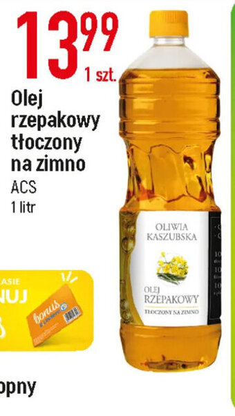E.Leclerc ACS olej rzepakowy tłoczony na zimno 1l oferta