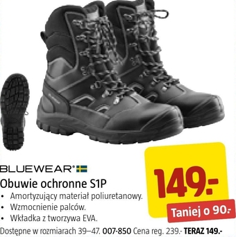 Jula Obuwie ochronne bluewear oferta
