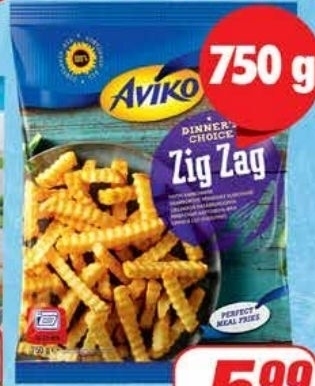 Dino Aviko zig zag frytki karbowane 750 g oferta