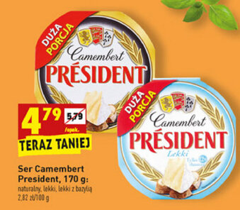 Biedronka Ser Camembert President 170g oferta
