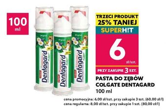 Pasta do zębów z pompką colgate dentagard