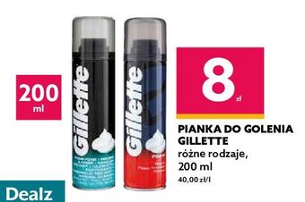 Dealz Pianka do golenia skóry normalnej gillette foam oferta