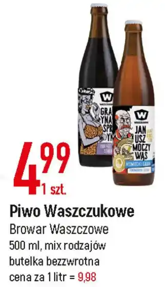 E.Leclerc Browar Waszczowe 500ml, mix rodzajów butelka bezzwrotna oferta