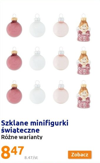 Action Szklane mini figurki świąteczne Różne warianty oferta