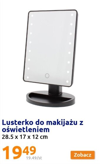 Action Lusterko do makijażu z oświetleniem 28.5 x 17 x 12 cm oferta