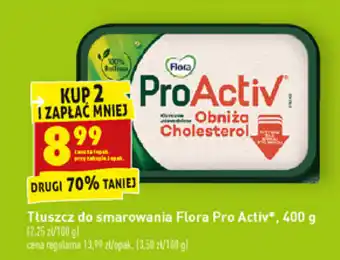 Biedronka Tłuszcz do smarowania Flora Pro Activ 2x 400g oferta