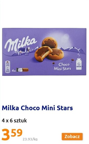 Action Milka Choco Mini Stars 4 x 6 sztuk oferta
