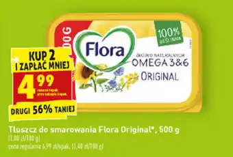 Biedronka Tłuszcz do smarowania Flora Original 2x 500g oferta