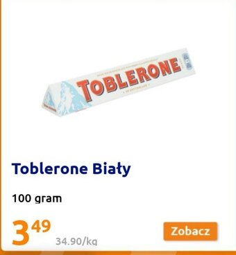 Action Toblerone Biały 100gram oferta