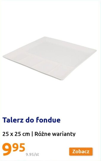 Action Talerz do fondue 25 x 25 cm Różne warianty oferta