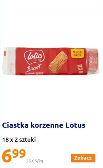 Lotus Ciastka korznne 18 x 2 sztuki