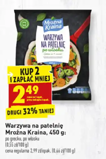 Biedronka Warzywa na patelnie Mroźna Kraina 2x 450g oferta